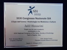 31st National congress of the Italian Society of Andrology, Napoli, Italy - June 2015